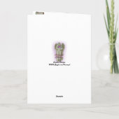 Christmas Kitten in a tea cup holiday card シーズンカード (裏面)