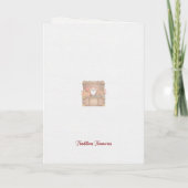 Christmas Kitten on Gift Boxes Card カード (裏面)