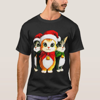 Christmas kitten T-Shirt Tシャツ