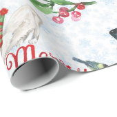 Christmas Kittens and Snowmen ラッピングペーパー (ロールコーナー)