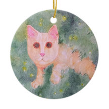 Christmas Kitty Ornament