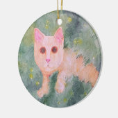 Christmas Kitty Ornament セラミックオーナメント (左)