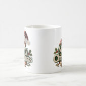 Christmas Knit Sweater Merry Christmas Santa Hat コーヒーマグカップ (中央)