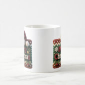 Christmas Knit Sweater Merry Christmas Santa Hat コーヒーマグカップ (中央)