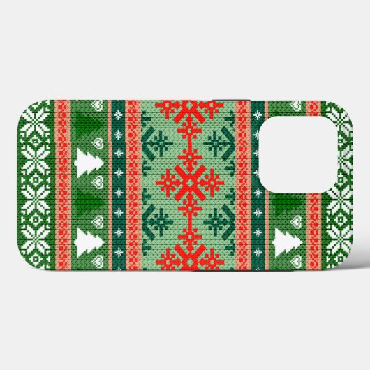 Christmas Knitting Pattern Case-Mate iPhoneケース (裏面 (横))