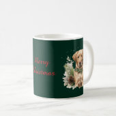 Christmas Labrador コーヒーマグカップ (正面右)