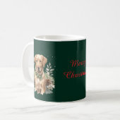 Christmas Labrador コーヒーマグカップ (正面左)