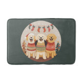 Christmas Labrador Retriever Dogs バスマット (正面)