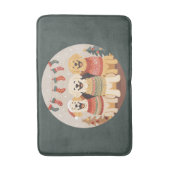 Christmas Labrador Retriever Dogs バスマット (正面縦)