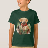 Christmas Labrador Tシャツ (正面)