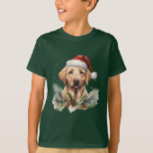 Christmas Labrador Tシャツ (正面)