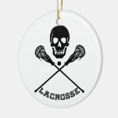 Christmas Lacrosse Sticks セラミックオーナメント (左)