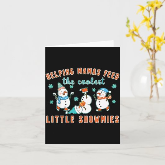 Christmas Lactation Consultant Lactation Nurse Lac カード (黄色い花)