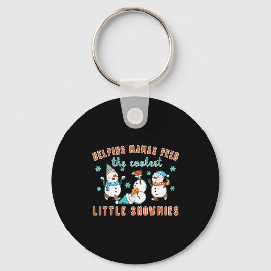 Christmas Lactation Consultant Lactation Nurse Lac キーホルダー (正面)