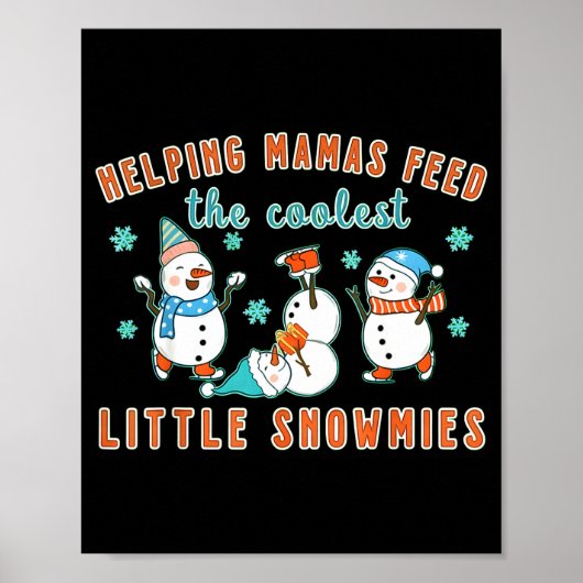 Christmas Lactation Consultant Lactation Nurse Lac ポスター (正面)