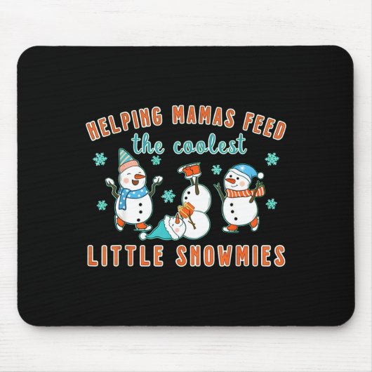 Christmas Lactation Consultant Lactation Nurse Lac マウスパッド (正面)