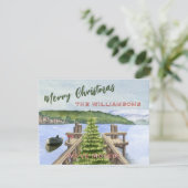 Christmas Lake Budget Holiday Move Announcement シーズンカード (スタンド正面)