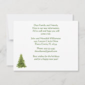 Christmas Lake Budget Holiday Move Announcement シーズンカード (裏面)