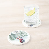 Christmas Lamb Sandstone Coaster コースター (側面)
