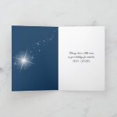 Christmas Lamb Watching Baby Jesus カード (内部)