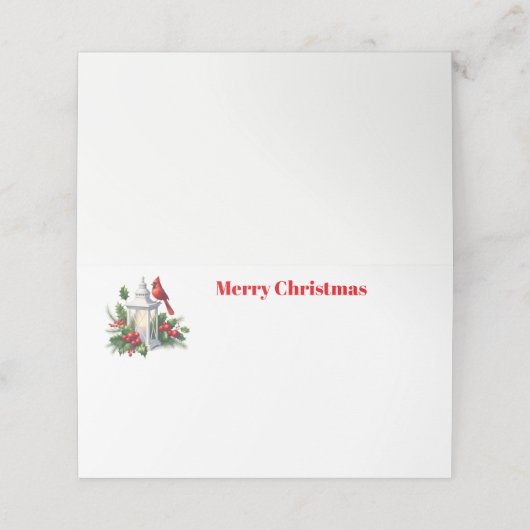 Christmas Lantern プレイスカード (外部開封)