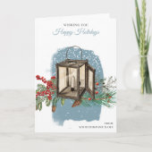 Christmas Lantern Clients Customer Employees シーズンカード (正面)