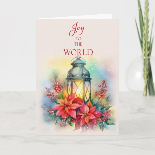 Christmas Lantern Greeting Card シーズンカード (正面)