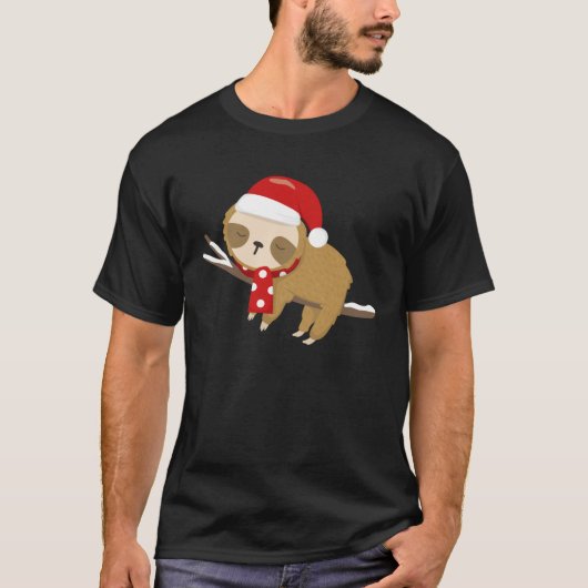 Christmas Lazy Sloth My Spirit Animal  Xmas Tシャツ (正面)