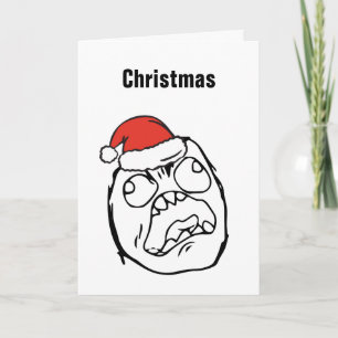 Christmas Le Me Memesのトロールの気違いのカスタムな編集可能 シーズンカード