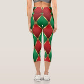 Christmas Leggings – Festive Holiday Pattern  カプリレギンス (裏面)