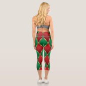 Christmas Leggings – Festive Holiday Pattern  カプリレギンス (裏面)
