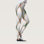 Christmas Leggings – Festive Holiday Pattern  レギンス (右)