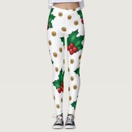 Christmas Leggings – Festive Holiday Pattern  レギンス