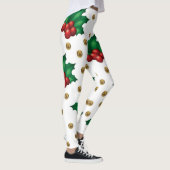 Christmas Leggings – Festive Holiday Pattern  レギンス (右)
