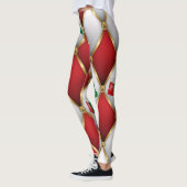 Christmas Leggings – Festive Holiday Pattern  レギンス (左)