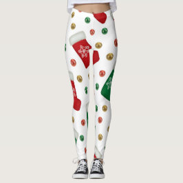 Christmas Leggings – Festive Holiday Pattern  レギンス