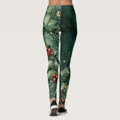 Christmas Leggings – Festive Holiday Pattern  レギンス (裏面)