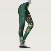 Christmas Leggings – Festive Holiday Pattern  レギンス (右)