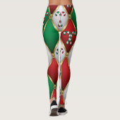 Christmas Leggings – Festive Holiday Pattern  レギンス (裏面)