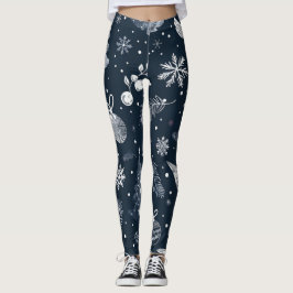 Christmas Leggings – Festive Holiday Pattern  レギンス