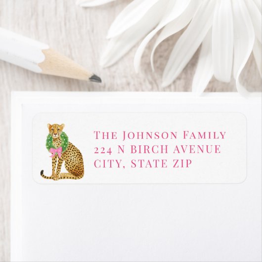 Christmas Leopard ラベル (インサイチュ)