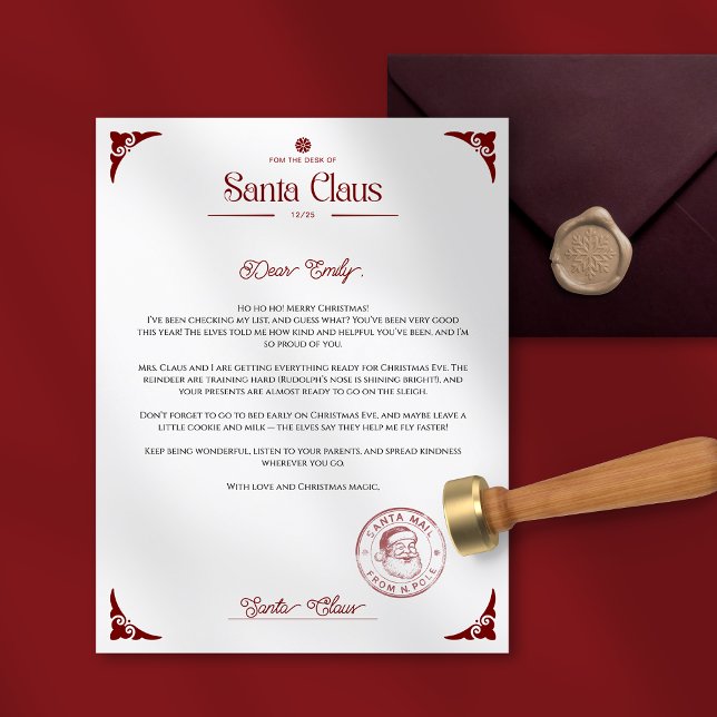 Christmas Letter from Santa Claus (クリエイターアップロード済み)
