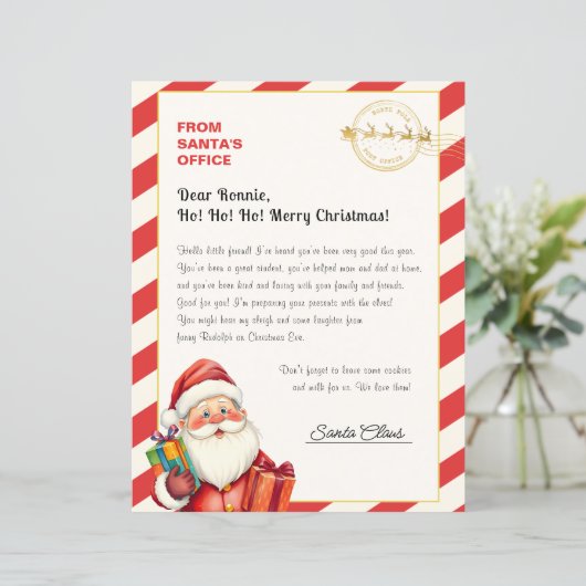 Christmas Letter From Santa From North Pole Office (スタンド正面)