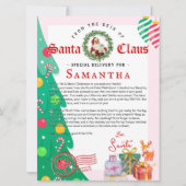 Christmas Letter from Santa Nice List Certificate (正面)