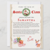 Christmas Letter from Santa Nice List Certificate (正面)