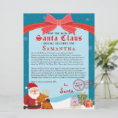 Christmas Letter from Santa Nice List Certificate (スタンド正面)