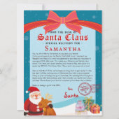 Christmas Letter from Santa Nice List Certificate (正面)
