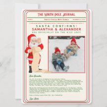 Christmas Letter from Santa North Pole Newspaper  