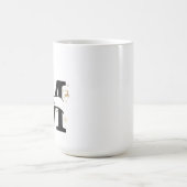 Christmas Letter M Alphabet  コーヒーマグカップ (中央)