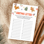 Christmas Letters Game シーズンカード